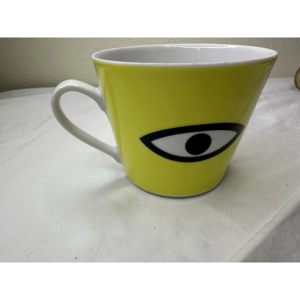 IKEA Walter Van Beirendonck Mug Yellow‎ Eye Made Poland Ceramic